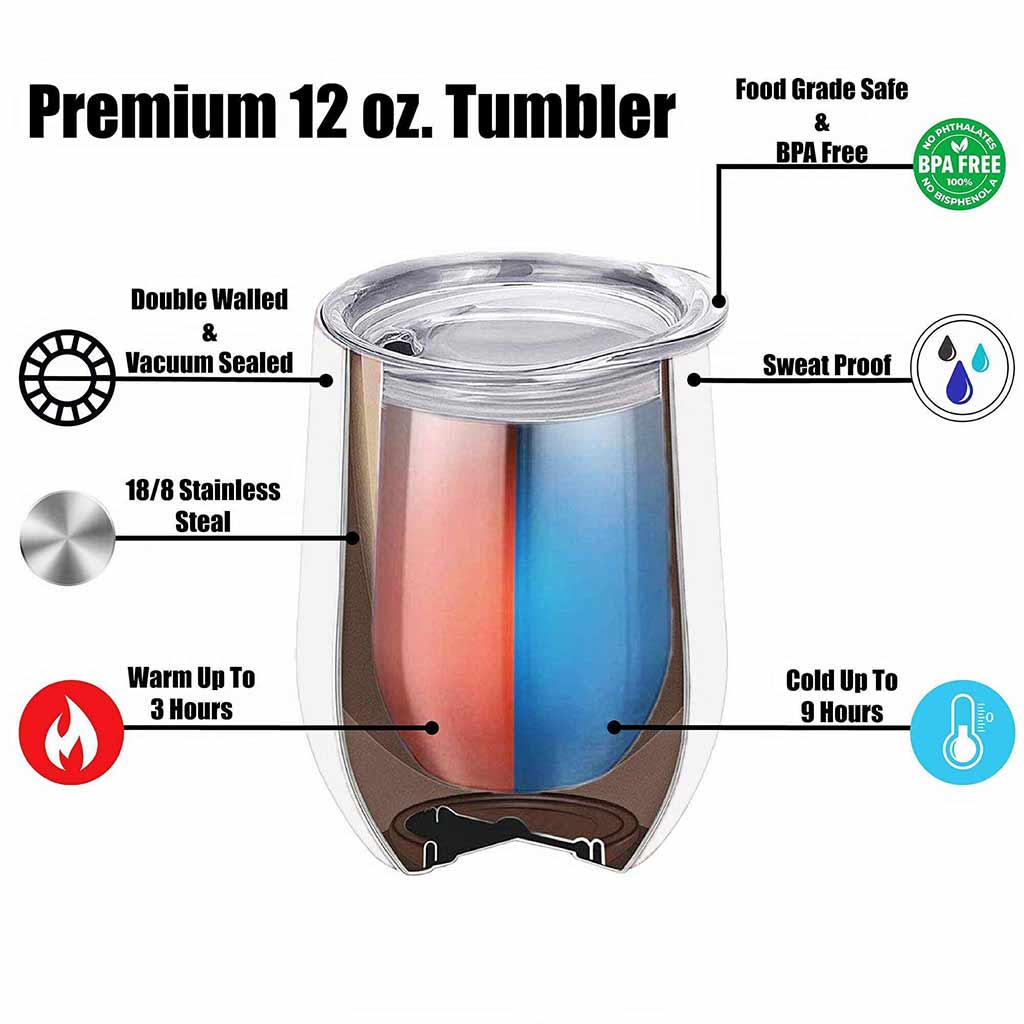 Husband And Wife - Personalized Couple Wine Tumbler