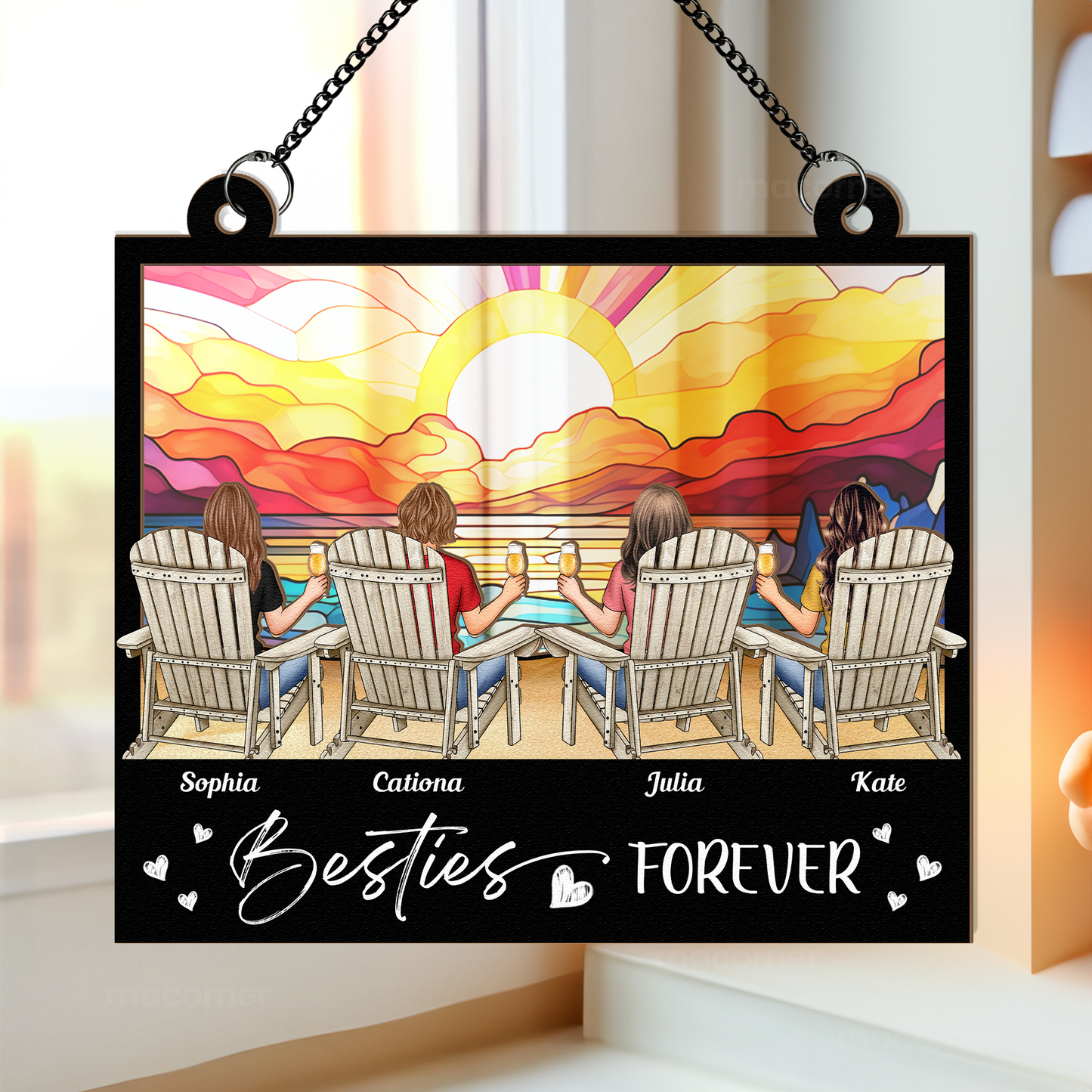 Custom Personalized Wood & Acrylic Ornament Gift