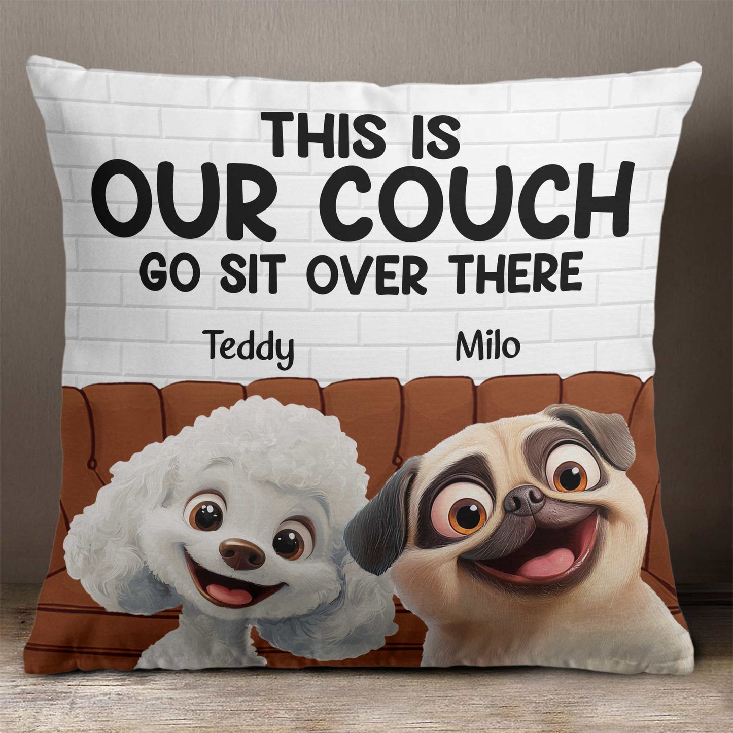 Custom Dog Pillow – Personalized Gift for Dog Owners