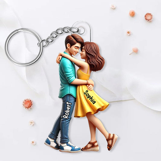 Personalized Couple Embrace Ornament - A Perfect Expression of Love, Commemorating Your Special Moments