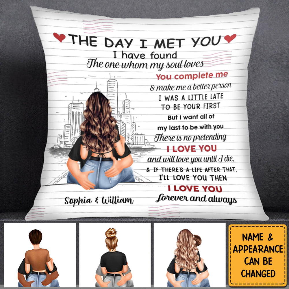 Custom Romantic Sentimental Pillow - Expressing Eternal Love