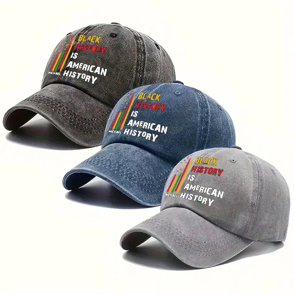 Personalized Washed Denim Baseball Cap, Custom Vintage Look Statement Hat, Unique Creative Gift for Everyday Wear