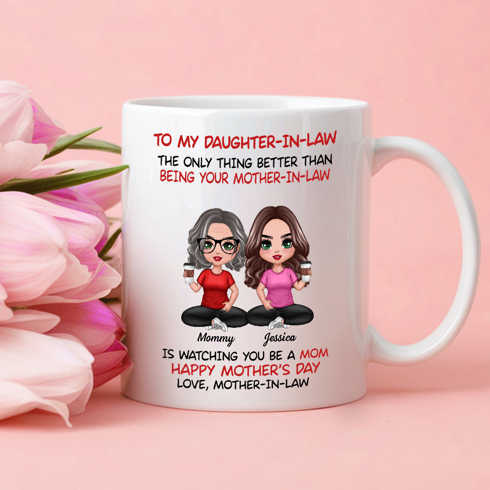 To My Daughter-In-Law Happy Mother’s Day Personalized Mug, Custom Keychain, Plaque & More, Heartfelt Gift from Mother-in-Law