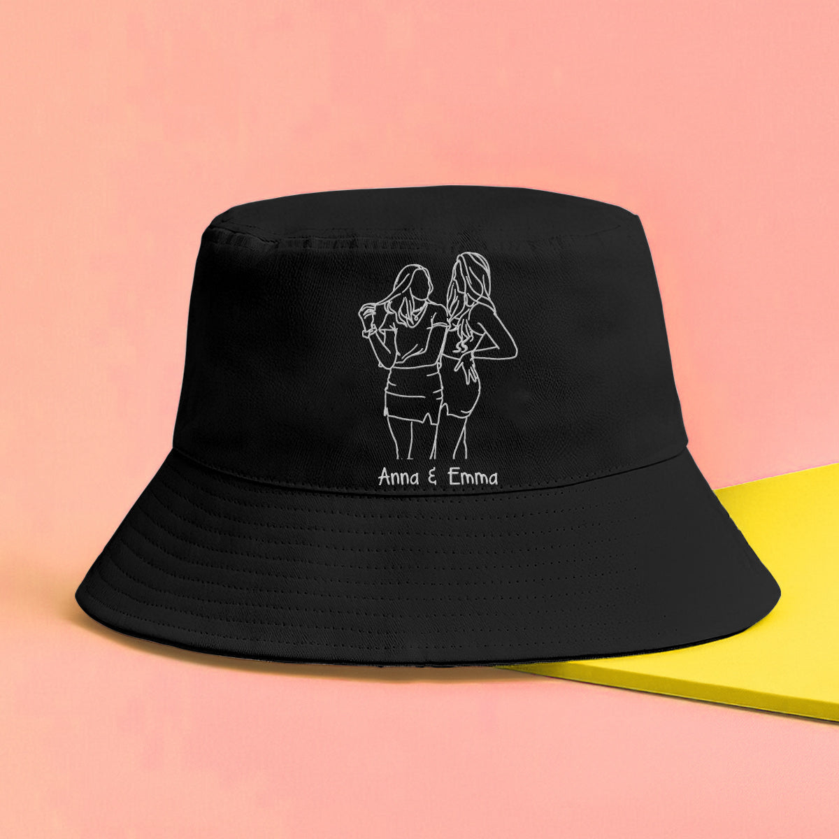 Custom Photo - Personalized granddaughter Embroidered Bucket Hat
