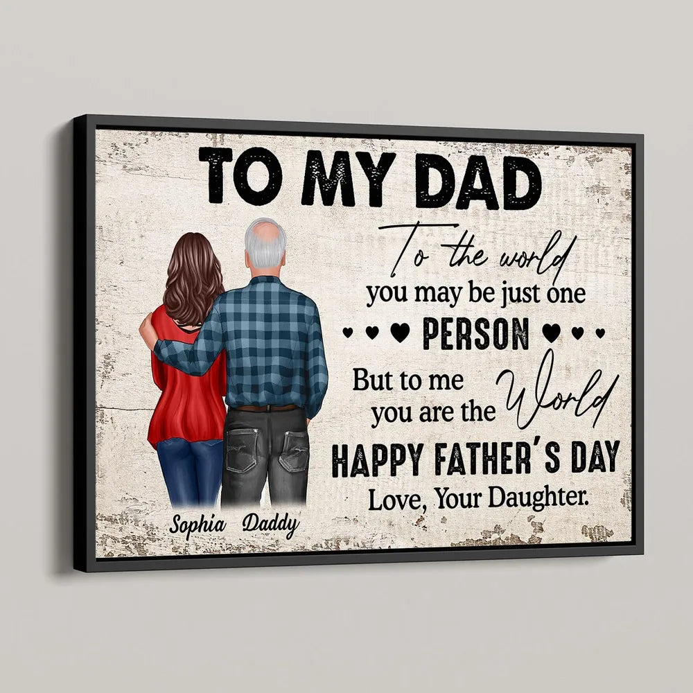 Personalized Gift Poster or Canvas - Father's Day Surprise