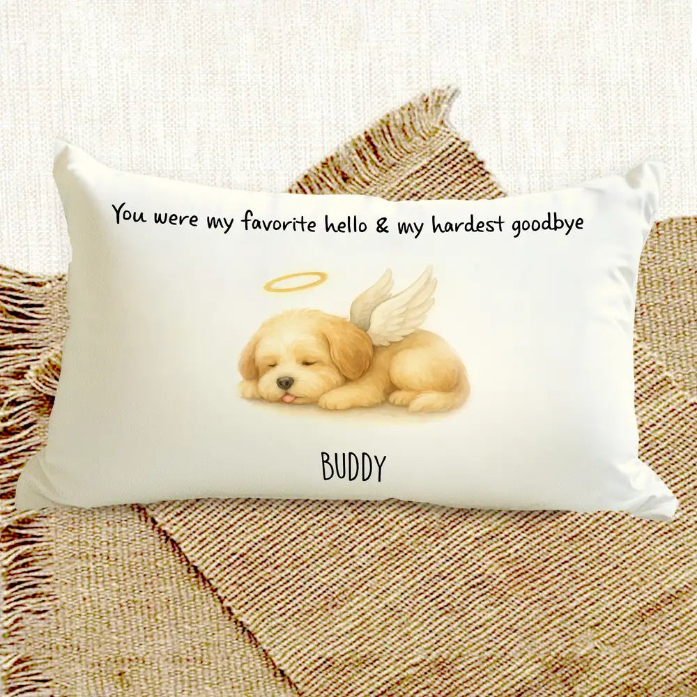 Pet Memorial Pillow – Heartfelt Sympathy Gift for Pet Lovers