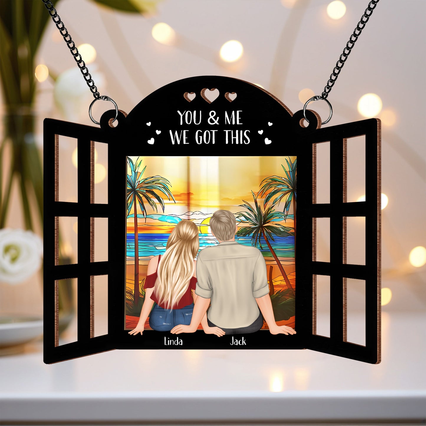 Starry Window Ornament - A Personalized Gift to Celebrate Eternal Love