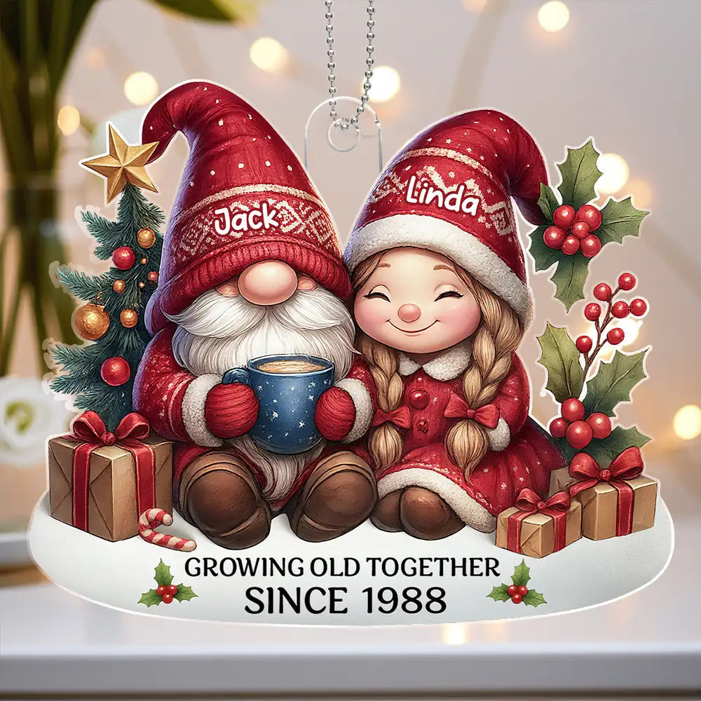 To My Forever Love - Custom Couple's Acrylic Ornament, Personalized Love Gift
