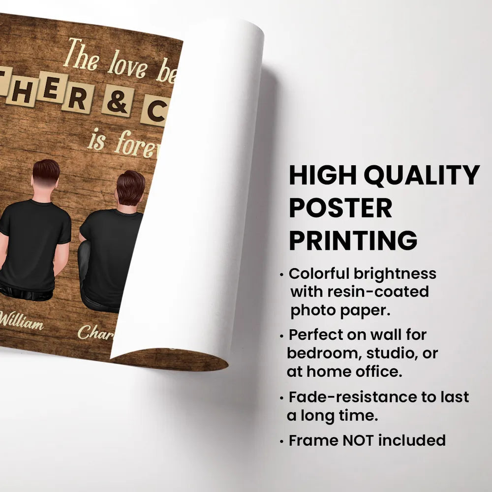 Custom Family Portrait Poster – Celebrating the Endless Bond Between Dad & Kids