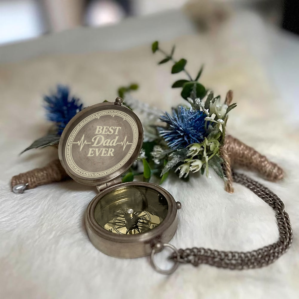 Best Dad Ever - Personalized Father Compass