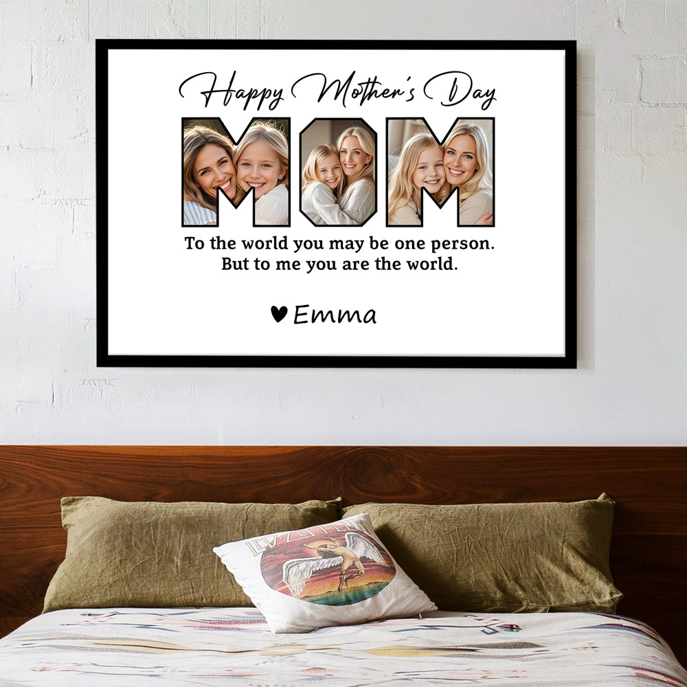 Personalized Mother's Day Poster - Custom Family Moments Canvas