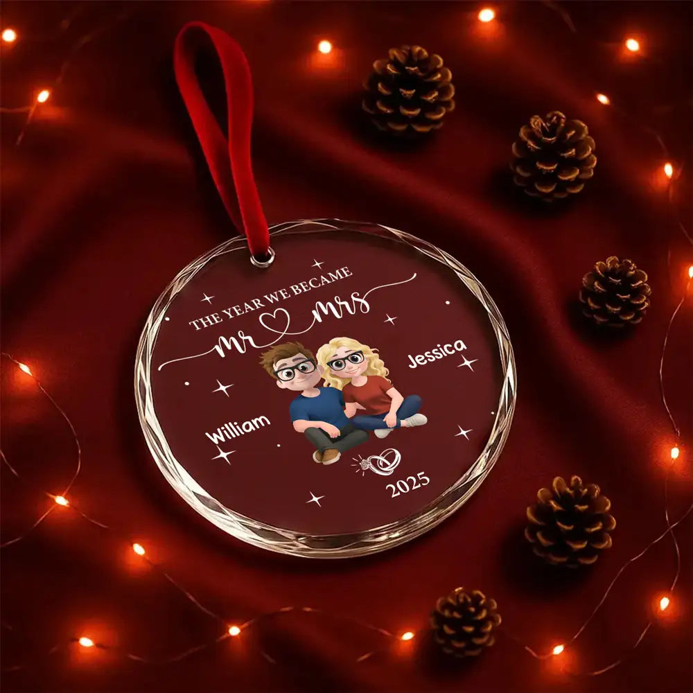 “The Year We Became Mr. & Mrs.” Personalized Couple Ornament