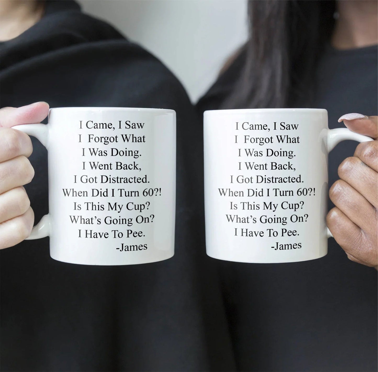 Funny Aging Quote Ceramic Mug, Personalized Daily Coffee Gift for Coworker or Friend, Cute Desk Laugh Gift