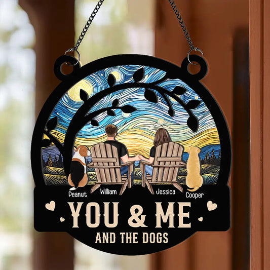 Starry Patio – “You, Me & the Dogs” Layered Ornament