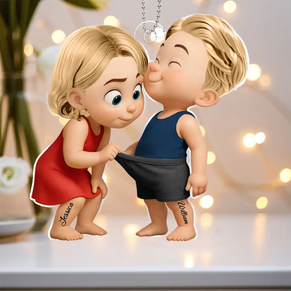 "Annoying You Forever – Personalized Cartoon Car Charm"
