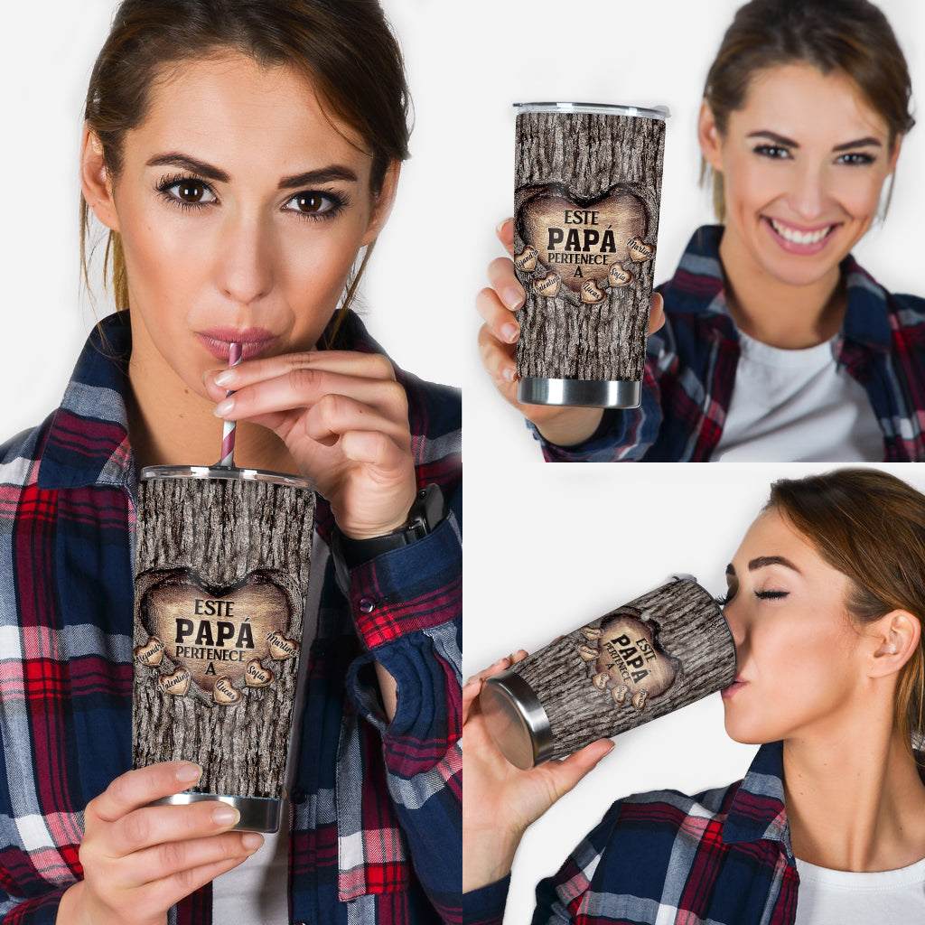 Este Papá Pertenece A - Personalized Father Tumbler
