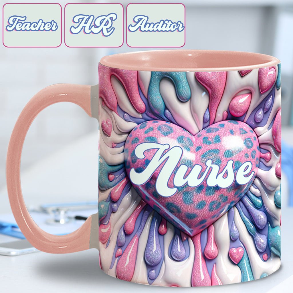 I Love My Job - Personalized Colleague Accent Mug
