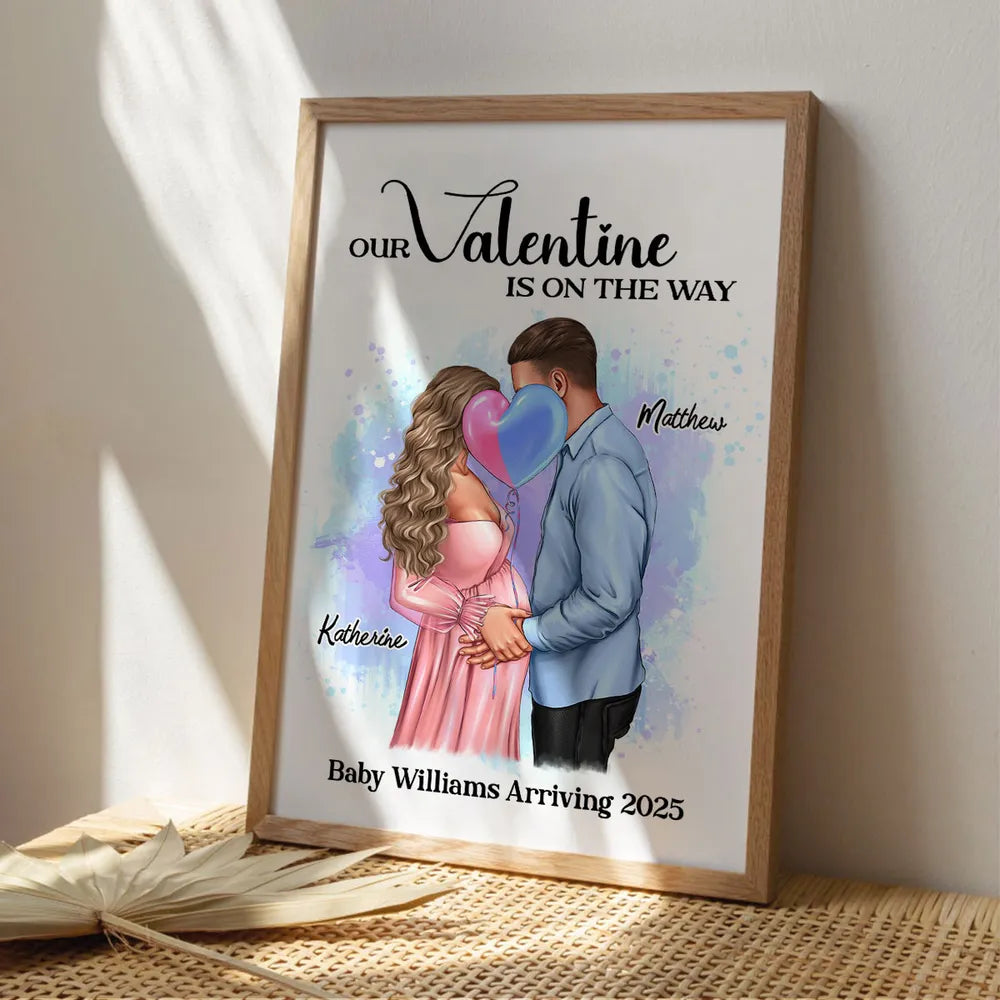 Custom Poster - A Heartfelt Gift for Expecting Couples, Perfectly Capturing the Beautiful Moments of Your Growing Family