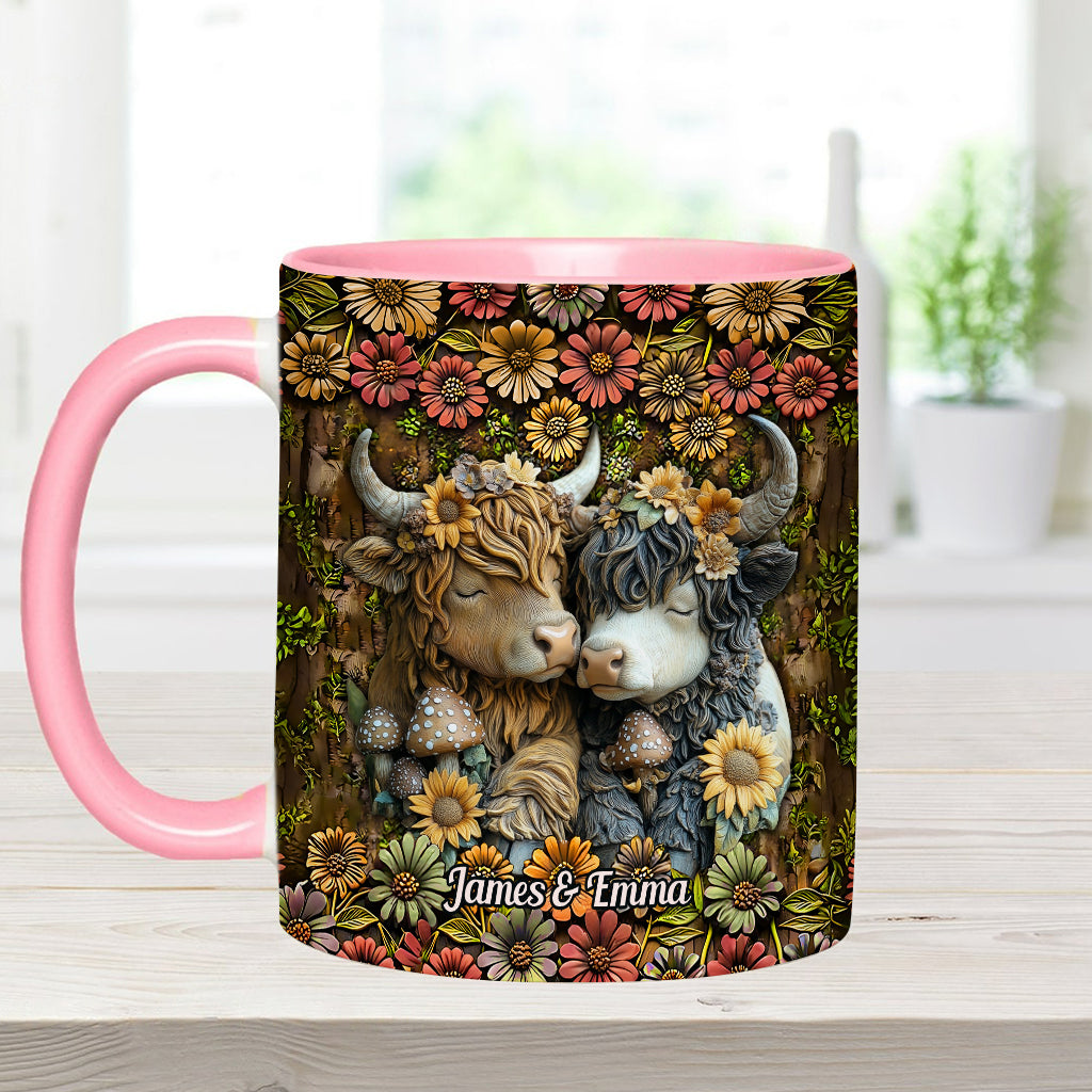 Happy Couple Country Style - Personalized Accent Mug