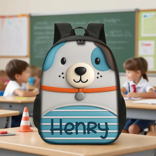 Customized Kids School Backpack with Name & Unique Design – Creative Back-to-School Gift for Son or Grandkid