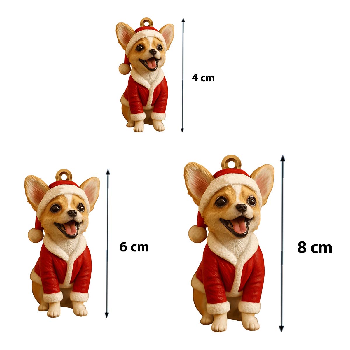 Furry And Bright - Personalized Dachshund Dog Custom Made 3D Minifigure Ornament