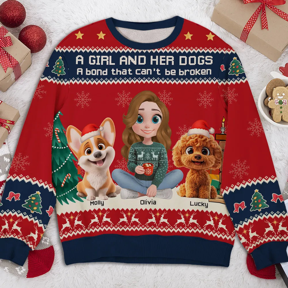 Custom Christmas Sweatshirt for Dog Lovers