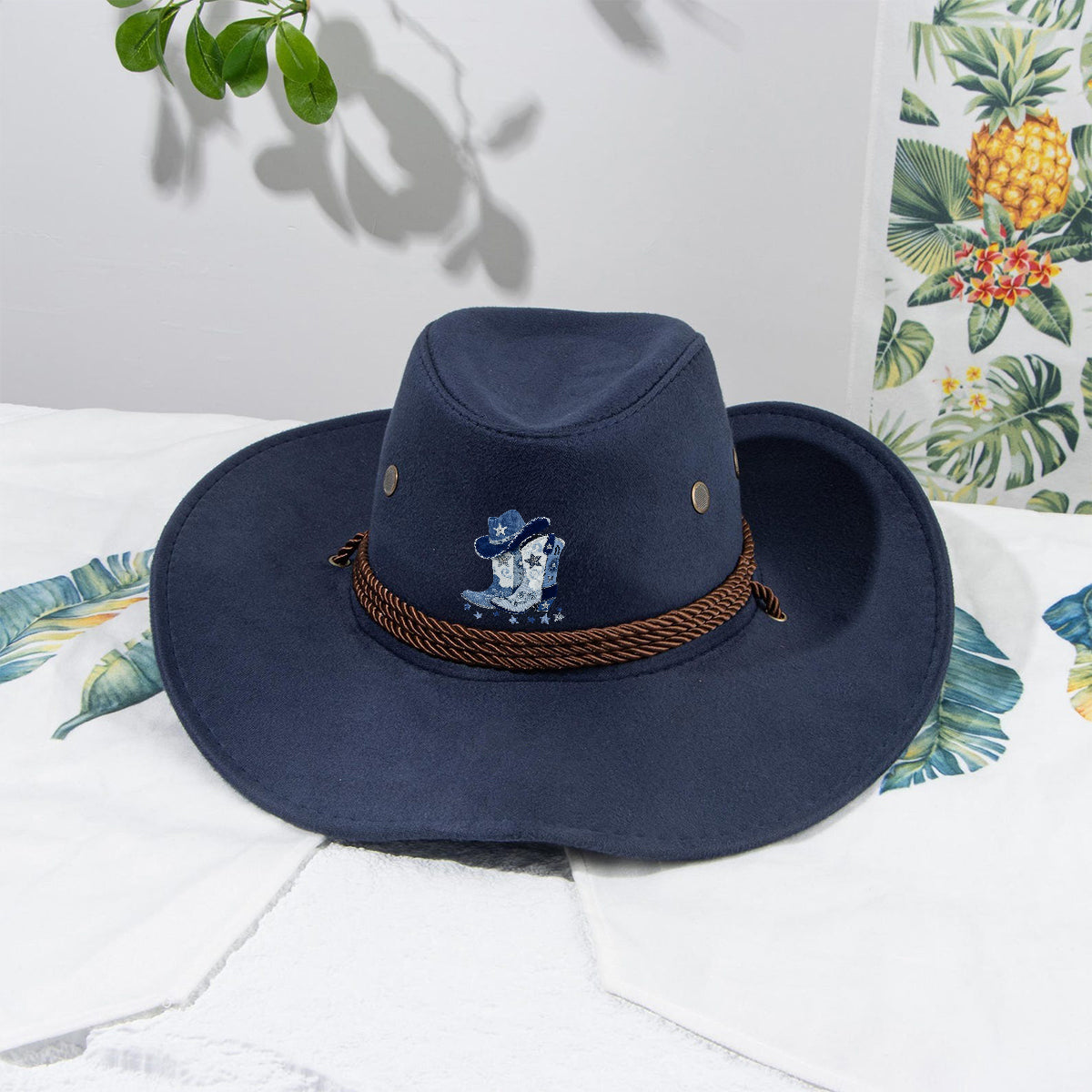 Cowgirl Boots - Personalized Cowgirl Wide Brim Cowboy Hat