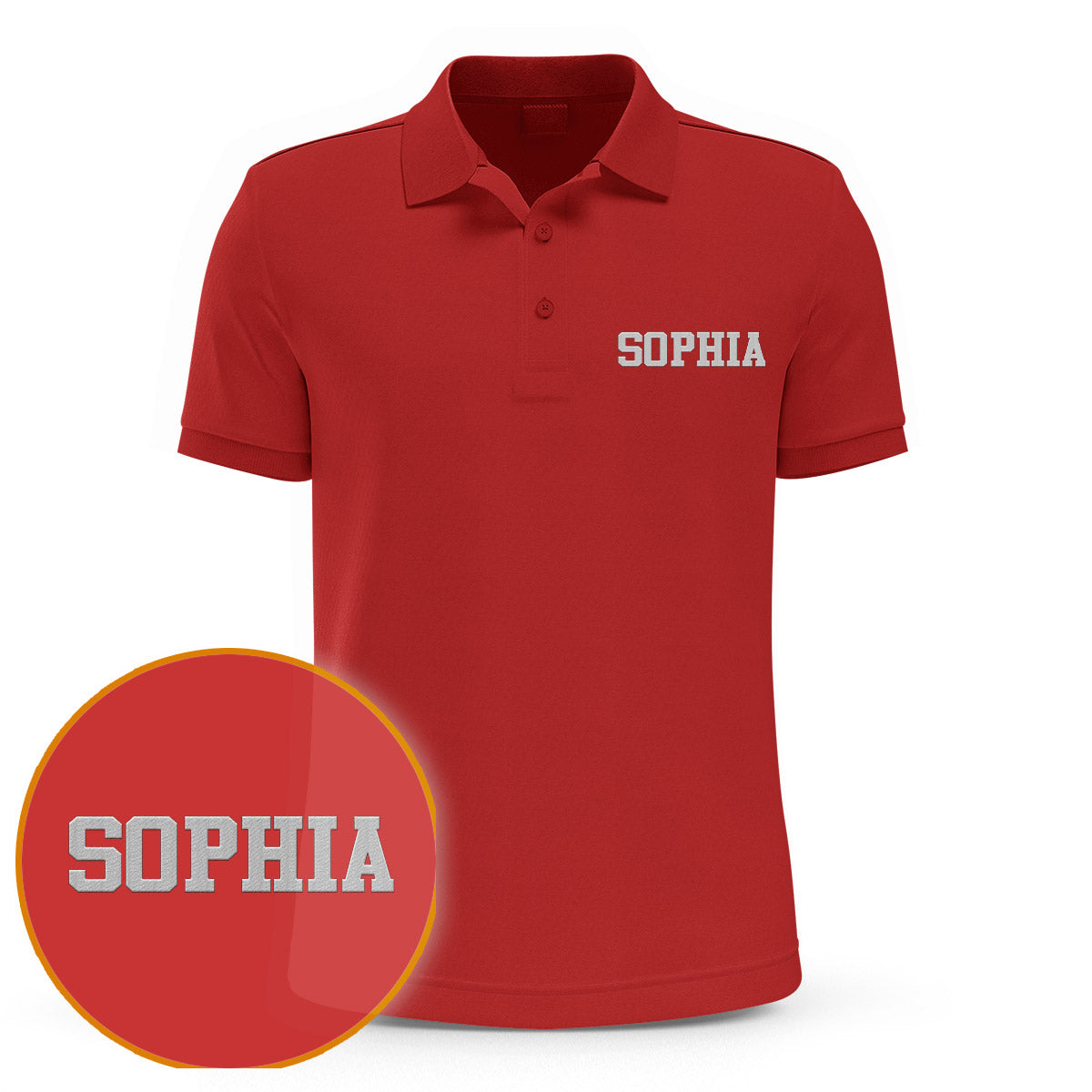 Custom Name - Personalized Daughter Embroidered Polo Shirt