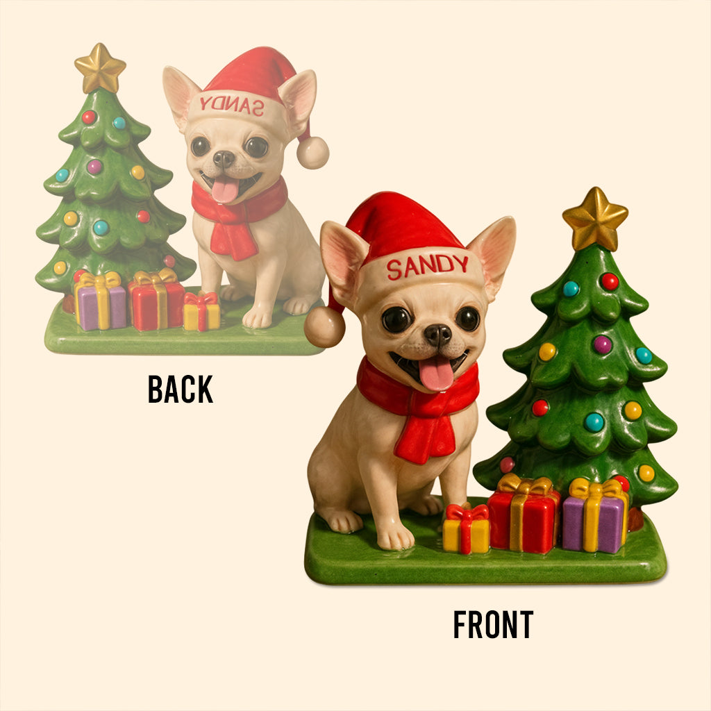 Dog Christmas - Personalized Dog Custom Shaped Acrylic Plaque