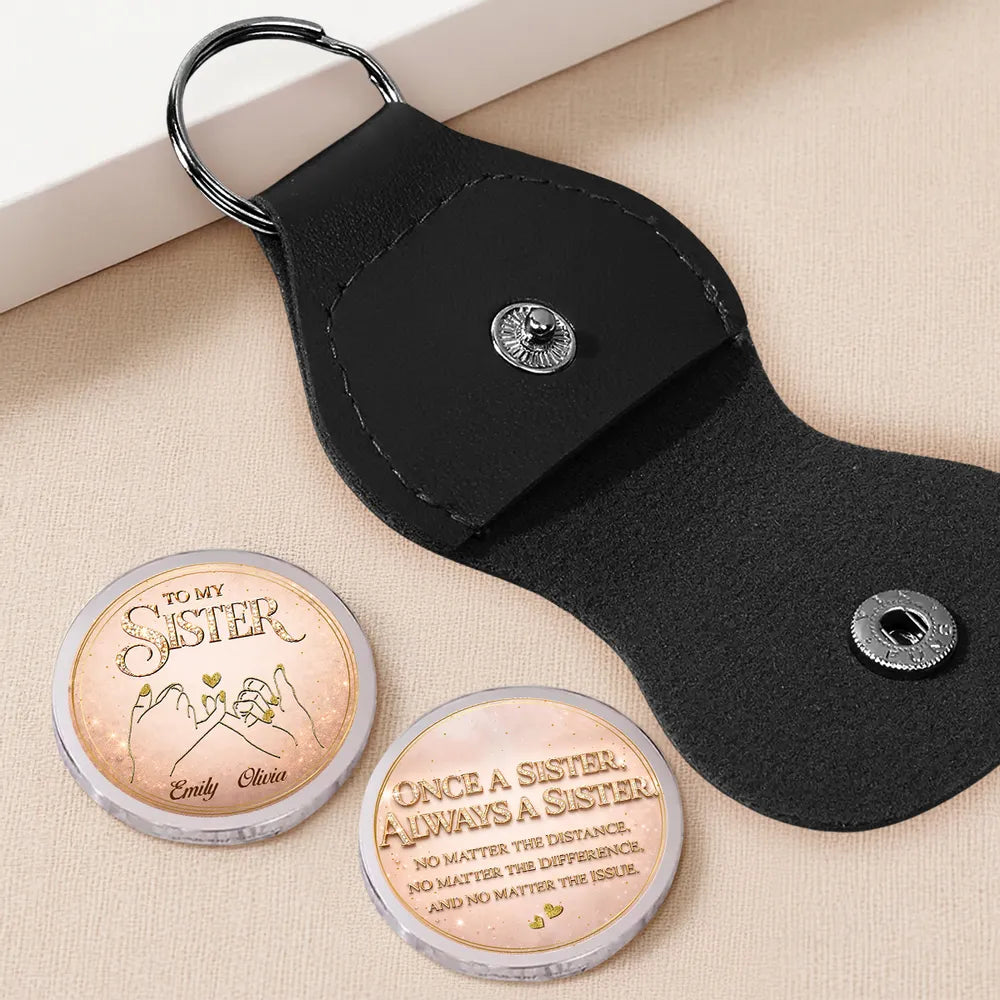 Pocket Hug for Sister, Custom Love Token With 'Once a Sister, Always a Sister' Message, Thoughtful Gift