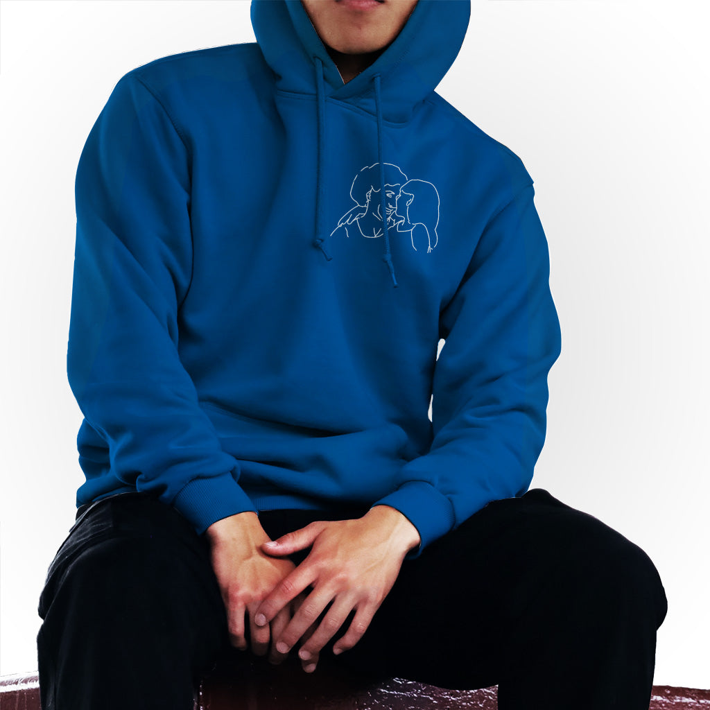 Custom Line Art - Personalized Grandma Embroidered Hoodie