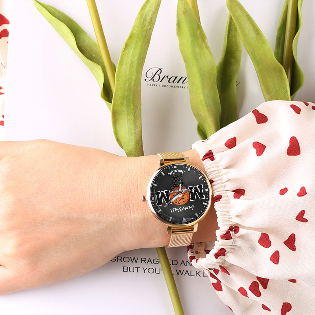 Basketballl Mom - Personalized Basketball Women Hand Watch