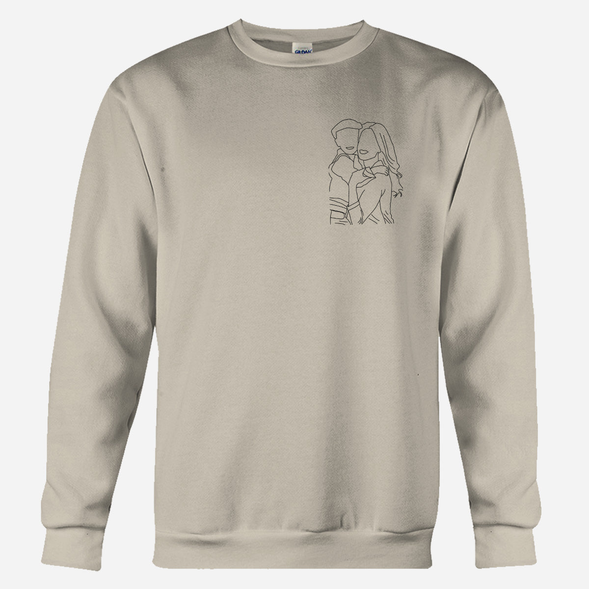 Custom Line Art - Personalized Kid Embroidered Sweater