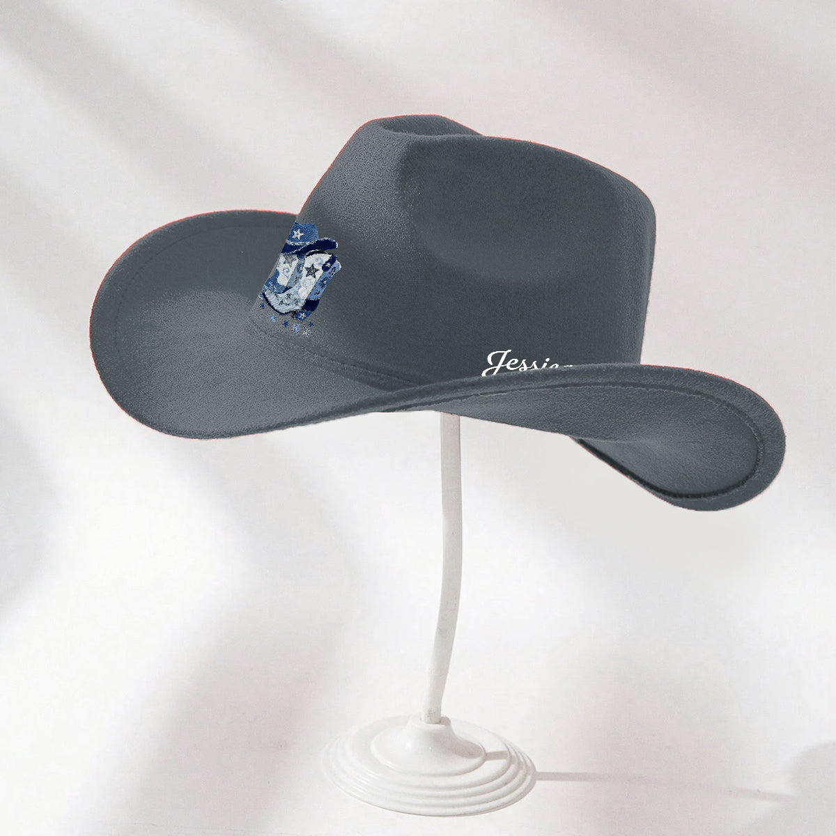 Cowgirl Boots - Personalized Cowgirl Wide Brim Cowboy Hat