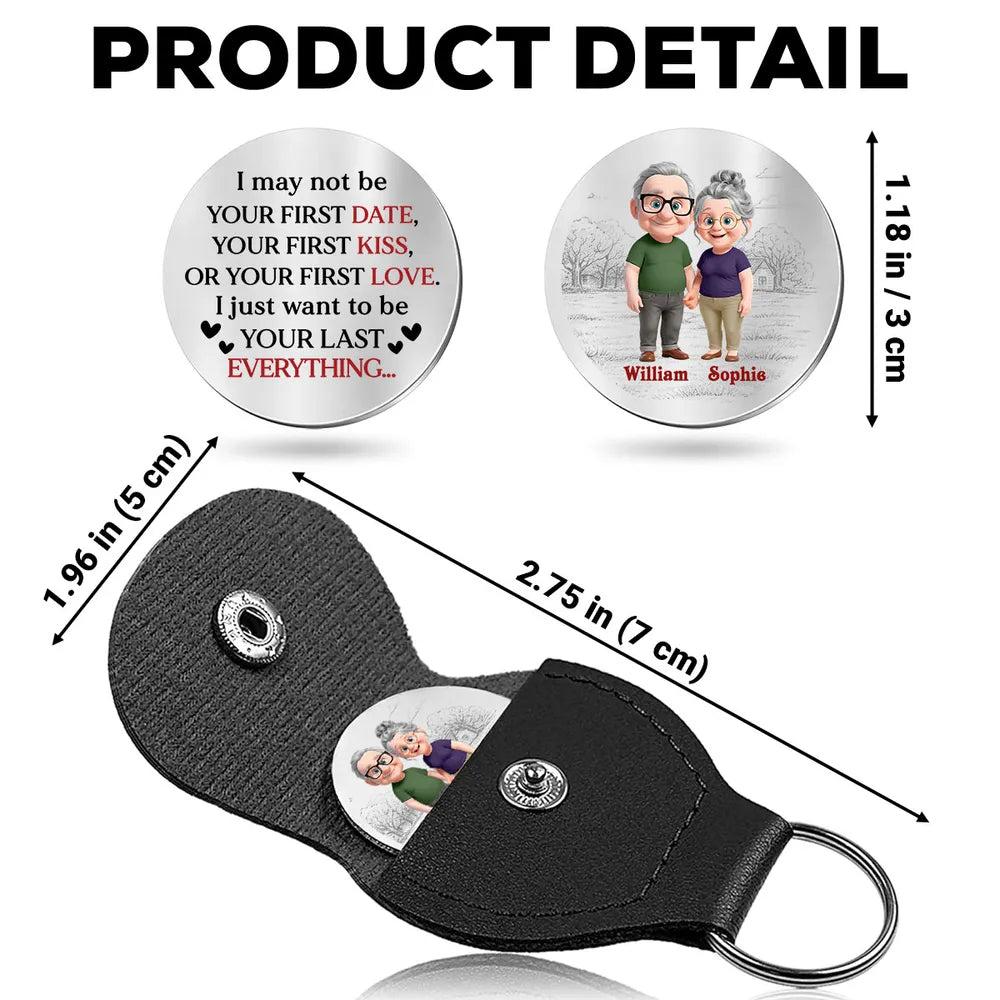Pocket Hug Personalized Love Token With 'Your Last Everything' Message, Heartwarming Keepsake, Unique Gift for Couple