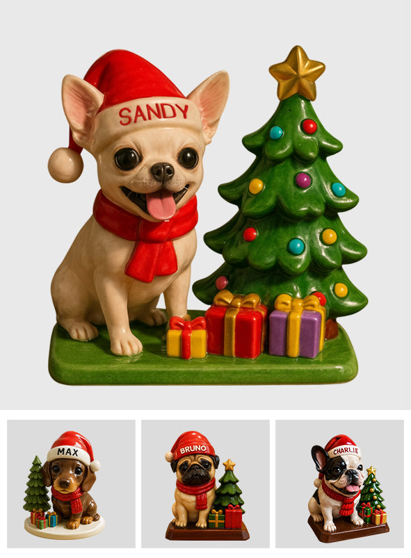 Dog Christmas - Personalized Dog Custom Shaped Acrylic Plaque