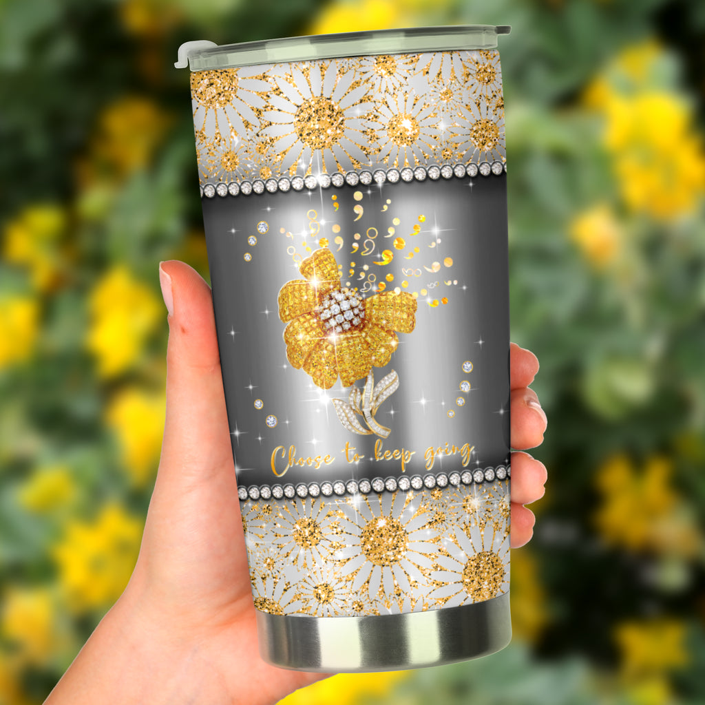 Choose To Keep Going Autism Awareness Tumbler 0622