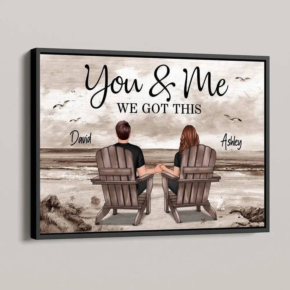 Seaside Memories - Personalized Poster, Canvas, Car Hanger, Pillow, Wallet Card - Unique Gift for Couple, Husband, Wife, Dad, Mom