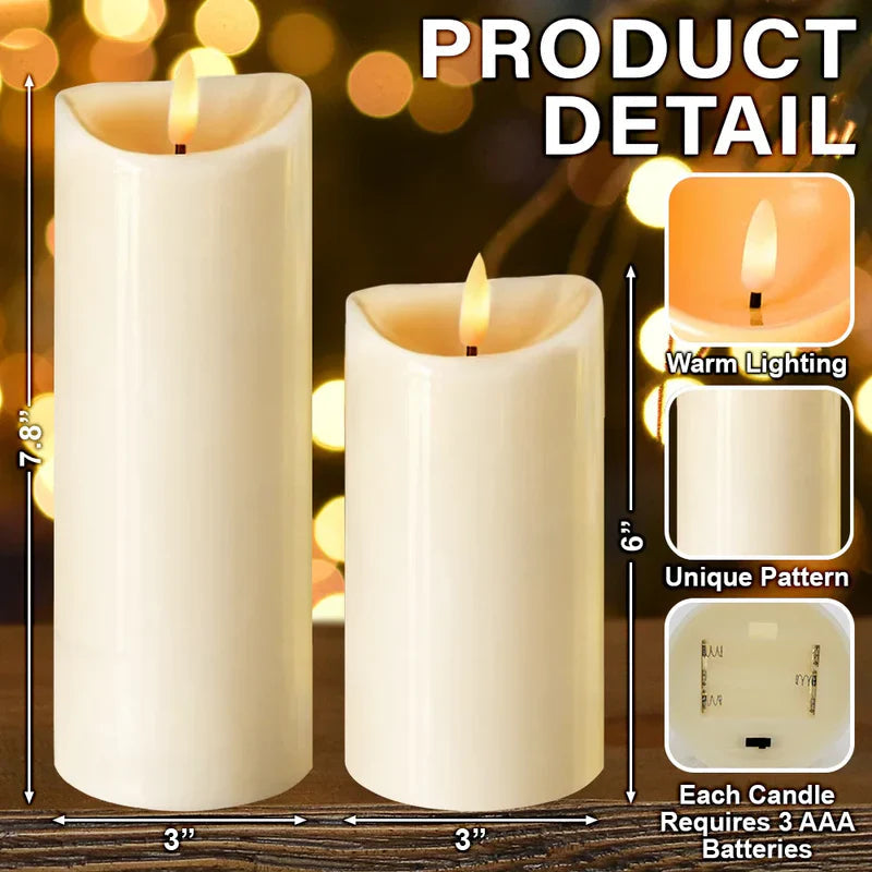 Personalized Flameless LED Candle for Granddaughter, Warm Glow Floral Butterfly Design, Unique Sentimental Gift
