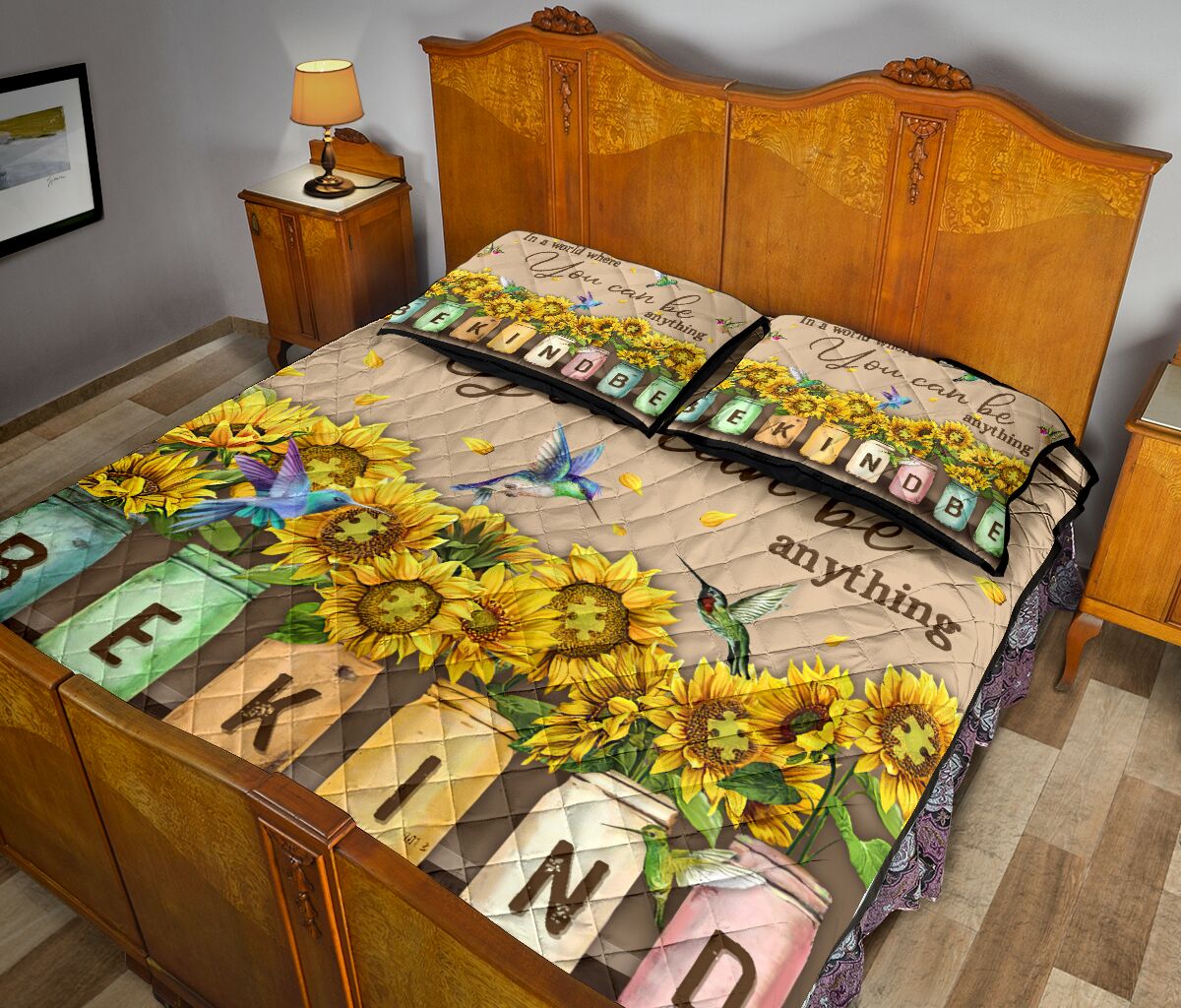 In A World Where You Can Be Anything Autism Awareness Quilt Set 0622