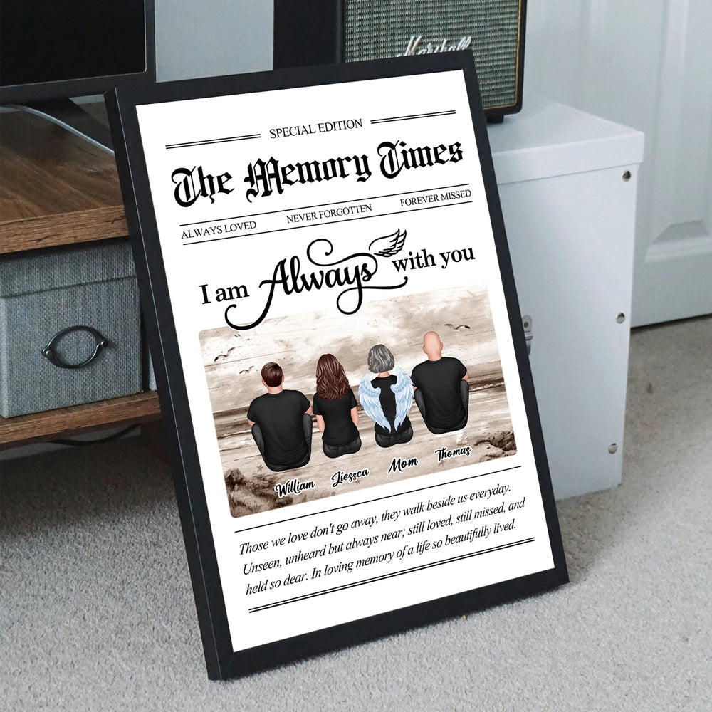 I Am Always With You Poster – A Memorial Gift to Honor Loved Ones Forever in Our Hearts