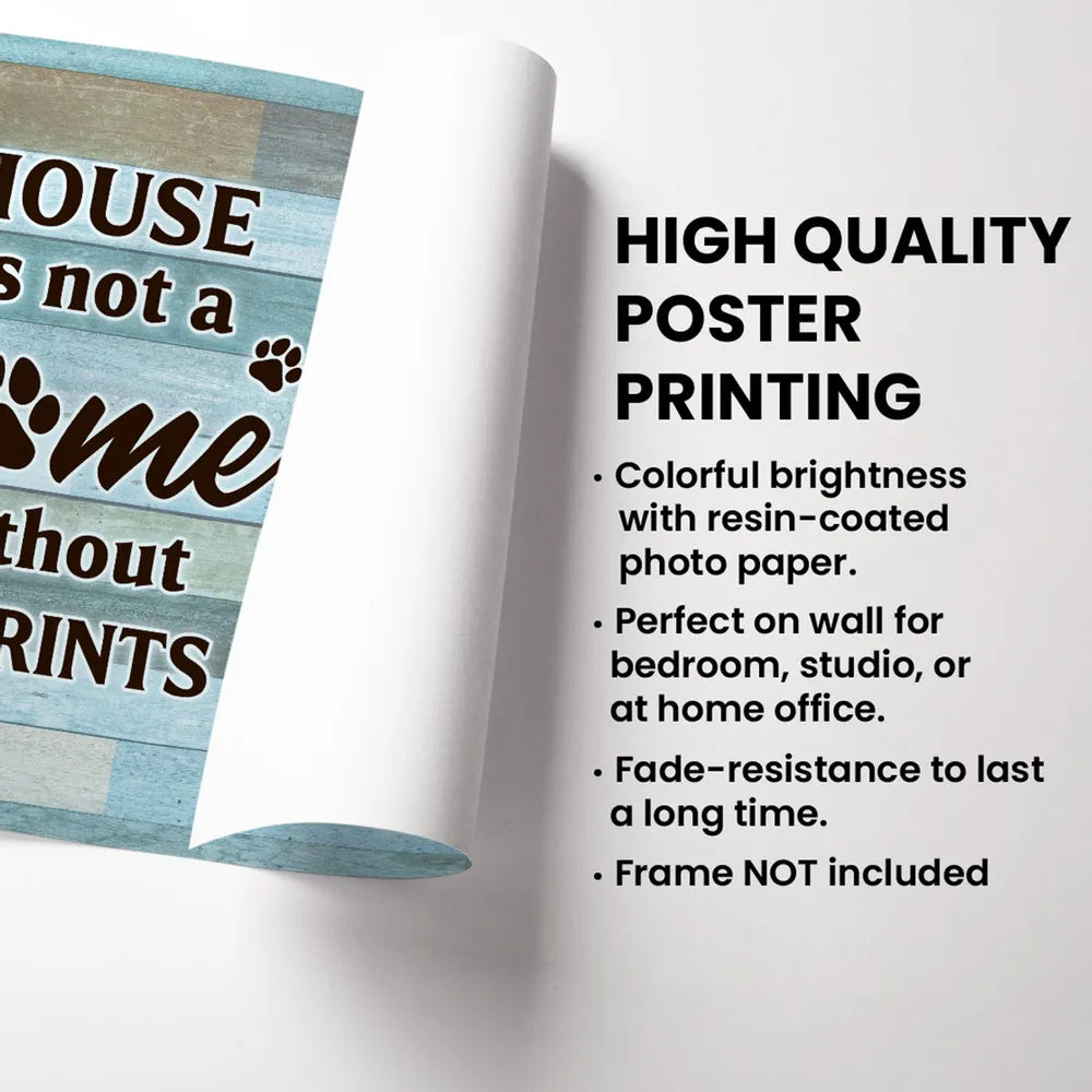 Custom Pet Poster with Dog Names - Personalized Canvas for Pet Lovers