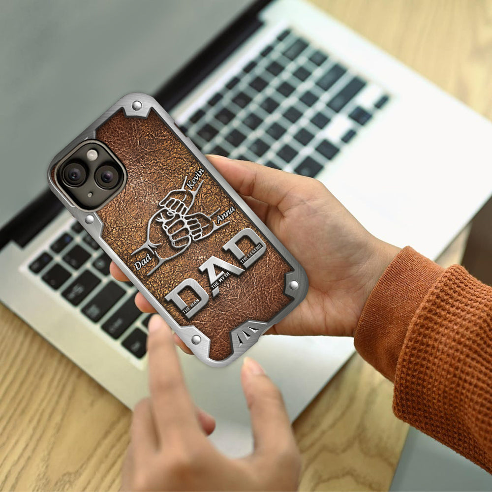 Dad The Man The Myth The Legend First Bump - Personalized Father Full Print Phone Case