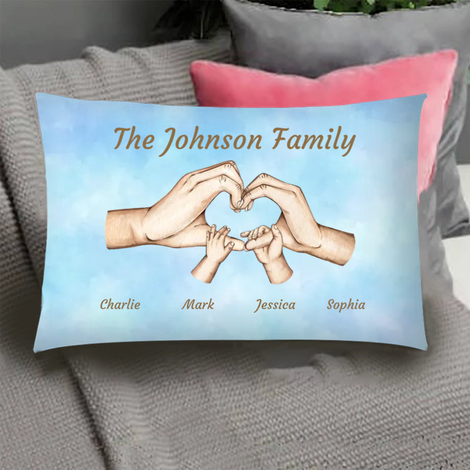Personalized Family Hands Poster, Keychain, Plaque, Ornament, Sign - Unique Gift for Loved Ones