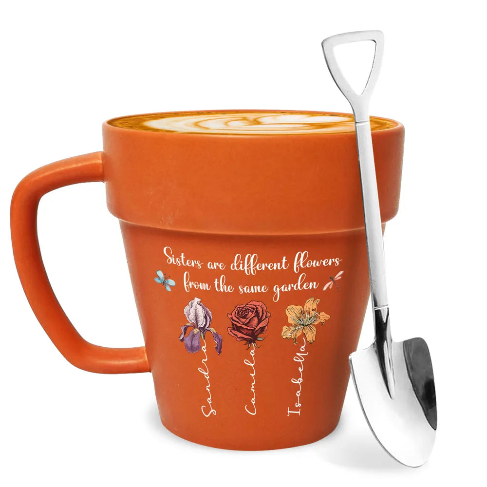 Creative Plant Pot Style Mug with Mini Shovel Spoon - Special Gift for Sisters