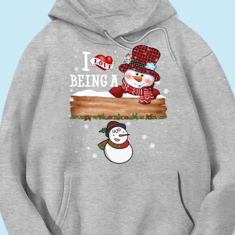 I Love Being A Grandma - Family Personalized Custom Unisex T-shirt, Hoodie, Sweatshirt - Christmas Gift For Mom, Grandma