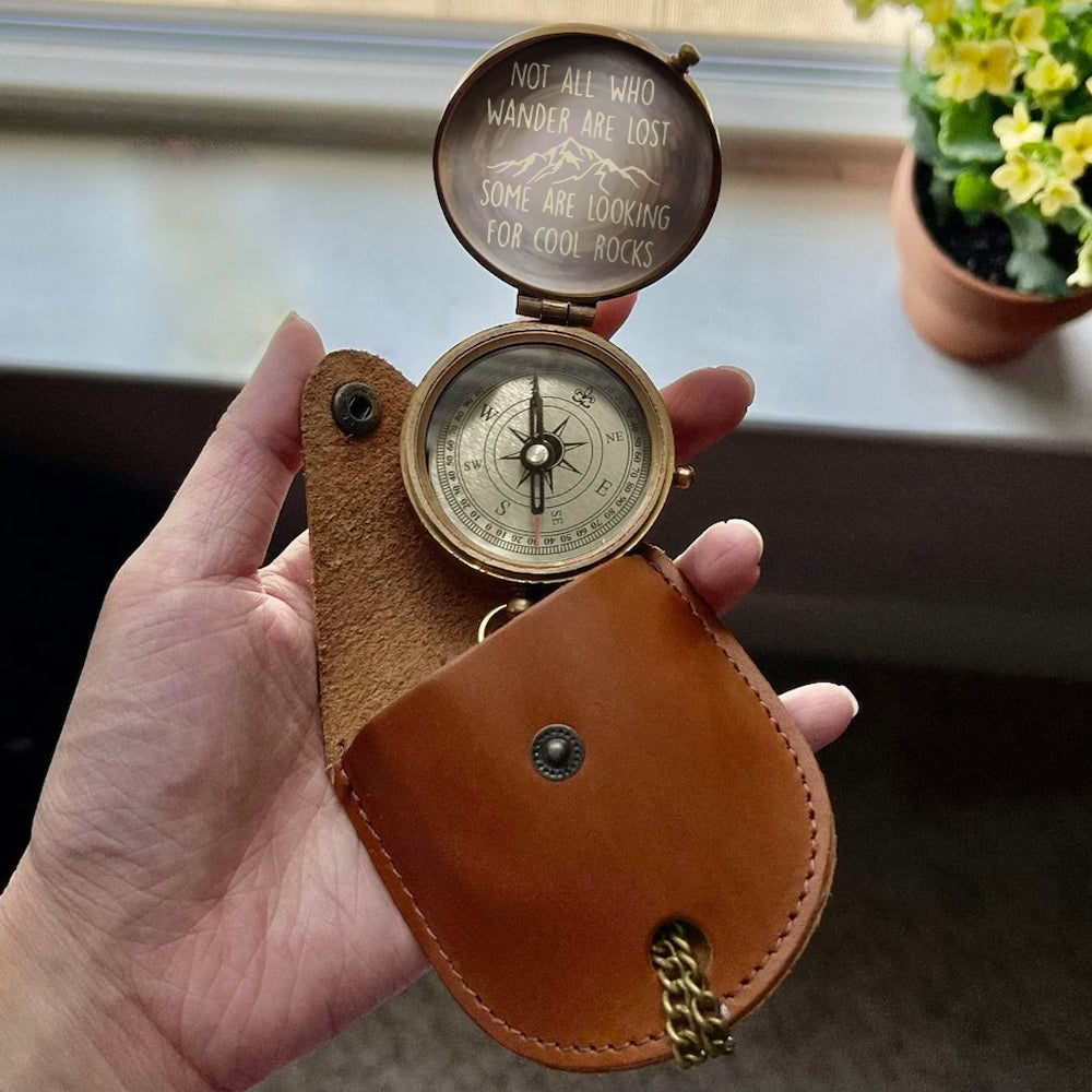 Adventure Is Out There - Personalized Hiking Compass