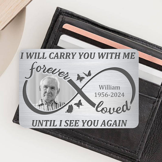 Eternal Love - Custom Metal Wallet Card for Cherished Memories