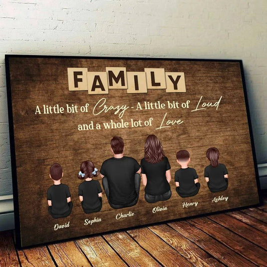 Personalized Family Forever Poster or Canvas, Keychain, Plaque, Car Hanger, Wallet Card - Perfect Gift for Siblings, Memorial Keepsake