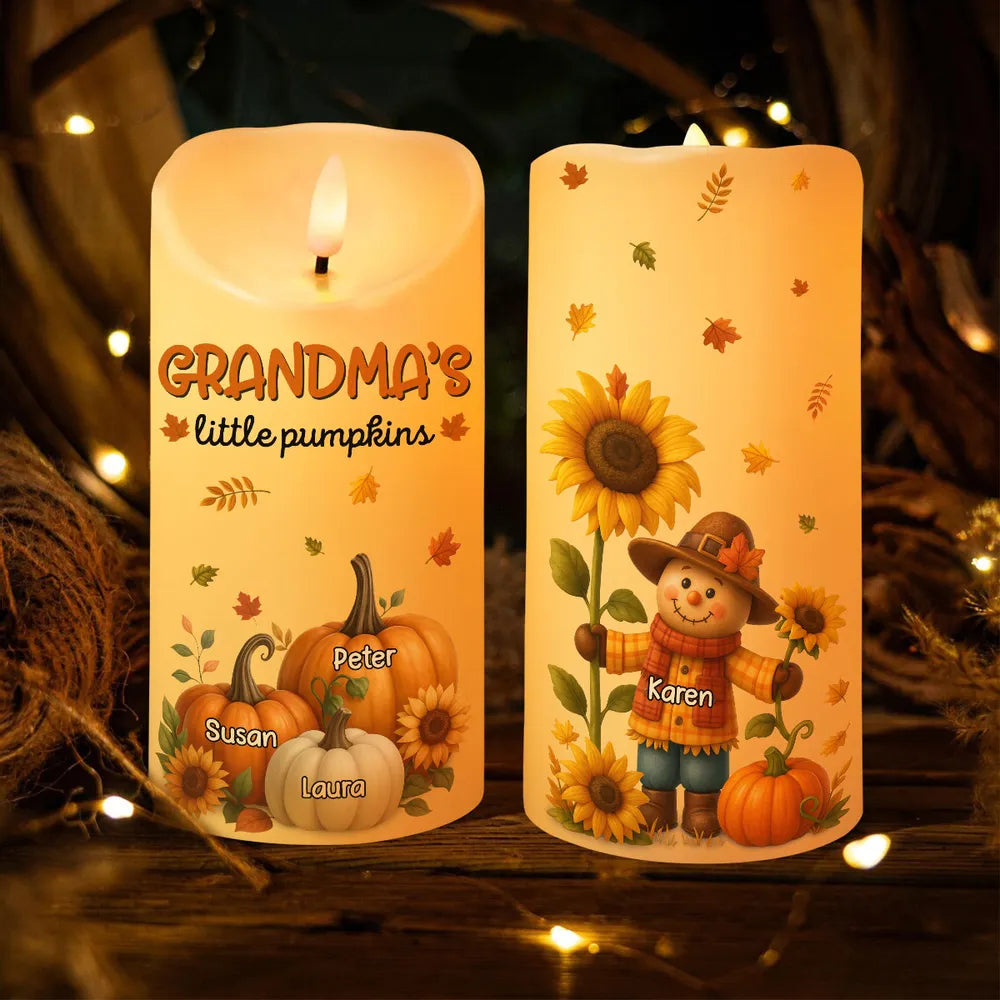 Sunflower Flameless LED Candle – Perfect Gift for Grandma, Bringing Warm Autumn Glow Home